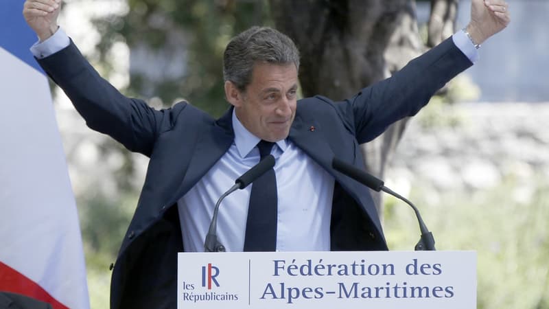 Nicolas sarkozy en meeting à Nice, le 26 avril.