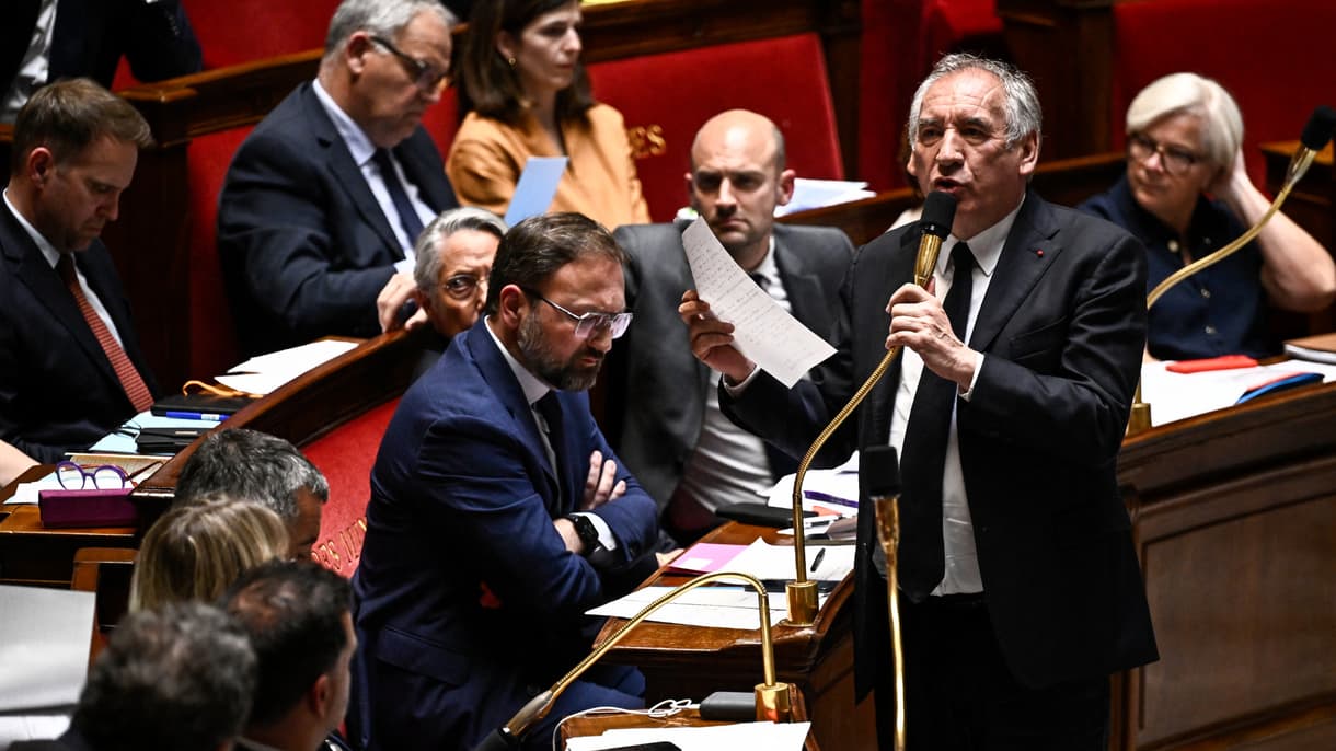 François Bayrou le 20 mai 2025 à l'Assemblée nationale