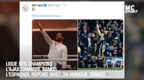 Ligue des champions : L'Ajax chambre Ramos... l'Espagnol répond (avec un humour féroce)