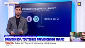 Grève en Ile-de-France: toutes les prévisions de trafic