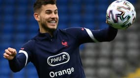Le Français Lucas Hernandez à Nur-Sultan le 28 mars 2021