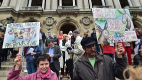 À Paris, quelques milliers de personnes ont pris part au défilé dans l'après-midi .