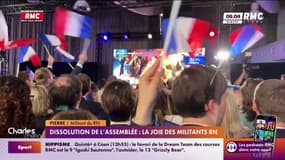 Dissolution de l'Assemblée : la joie des militants RN