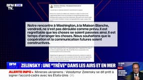 Guerre en Ukraine: Volodymyr Zelensky propose "une trêve" dans les airs et en mer pour entamer des discussions de paix