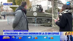 Strasbourg: un char d'assaut de la Seconde Guerre mondiale exposé dans la ville