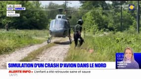 Crash d'avion: un grand exercice dans le Nord