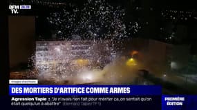 Les mortiers d'artifice sont aussi devenus des armes contre les forces de l'ordre