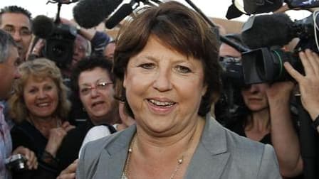 "Solférino 2012", le club de Martine Aubry à l'Assemblée nationale, s'étoffe avant même l'annonce de la candidature de la première secrétaire du PS à la primaire. Lancé début avril avec le soutien de 47 députés, le site www.solferino2012.fr publie aujourd