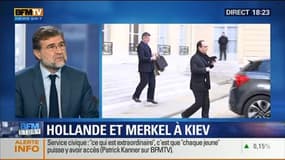BFM Story: Hollande et Merkel se rendent à Kiev pour présenter un plan de paix - 05/02