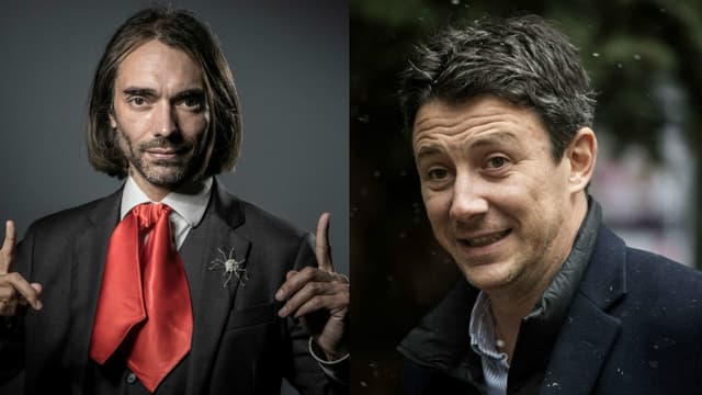 Cédric Villani (à gauche) et Benjamin Griveaux (à droite)