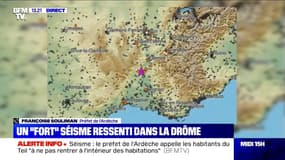 La préfète de l'Ardèche sur le séisme dans la Drôme: "Pour l'instant nous n'avons à déplorer que 3 blessés légers"