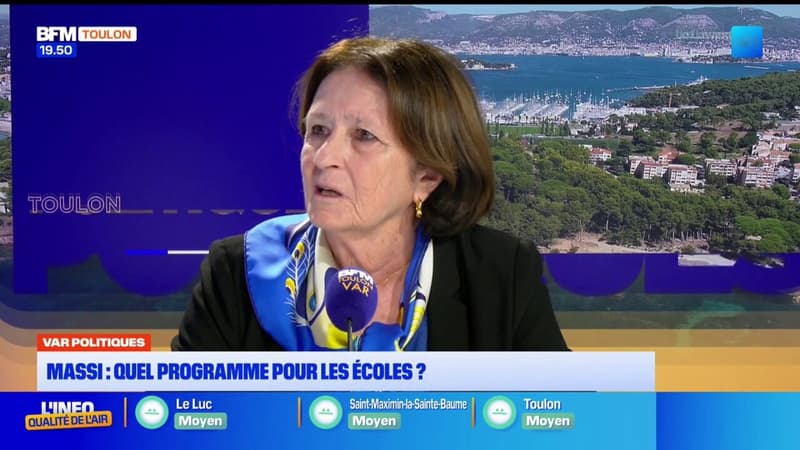 Josée Massi, maire de Toulon, évoque ses projets pour les écoles Toulonnaises
