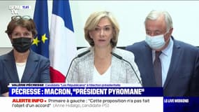 Propos polémiques d'Emmanuel Macron sur les non-vaccinés: Valérie Pécresse évoque "un président pyromane"