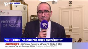 Laurent Nuñez: "Les actes antisémites, on en recense déjà plus de 200 depuis le 7 octobre dernier" dans l'agglomération parisienne