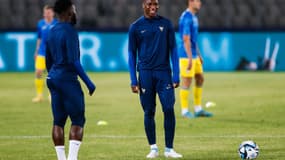 Bafodé Diakité avec Arnaud Kalimuendo le 2 juillet 2023