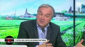 Le Grand Prix de l'Élysée: Stéphane Le Foll seul lors de son dernier point presse – 16/03
