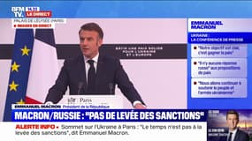 "Nous allons continuer de soutenir à court terme l'armée ukrainienne", affirme Emmanuel Macron