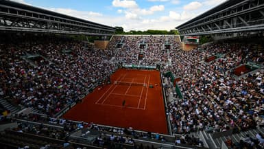 Une vue de Roland-Garros, le 24/05/2024