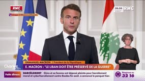 Emmanuel Macron : "Le Liban ne peut vivre dans la peur d'une guerre imminente" 