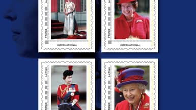 Carnet de timbres hommage à la reine Elizabeth II