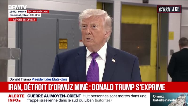 Donald Trump déclare que l'armée américaine a envoyé "7.000 missiles" sur l'Iran "en 10 jours"
