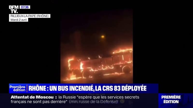 Rhône: un bus attaqué et incendié à Rillieux-la-Pape, la CRS 83 déployée