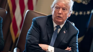 Le président américain Donald Trump lors d'une réunion à la Maison Blanche, le 9 avril 2018.
