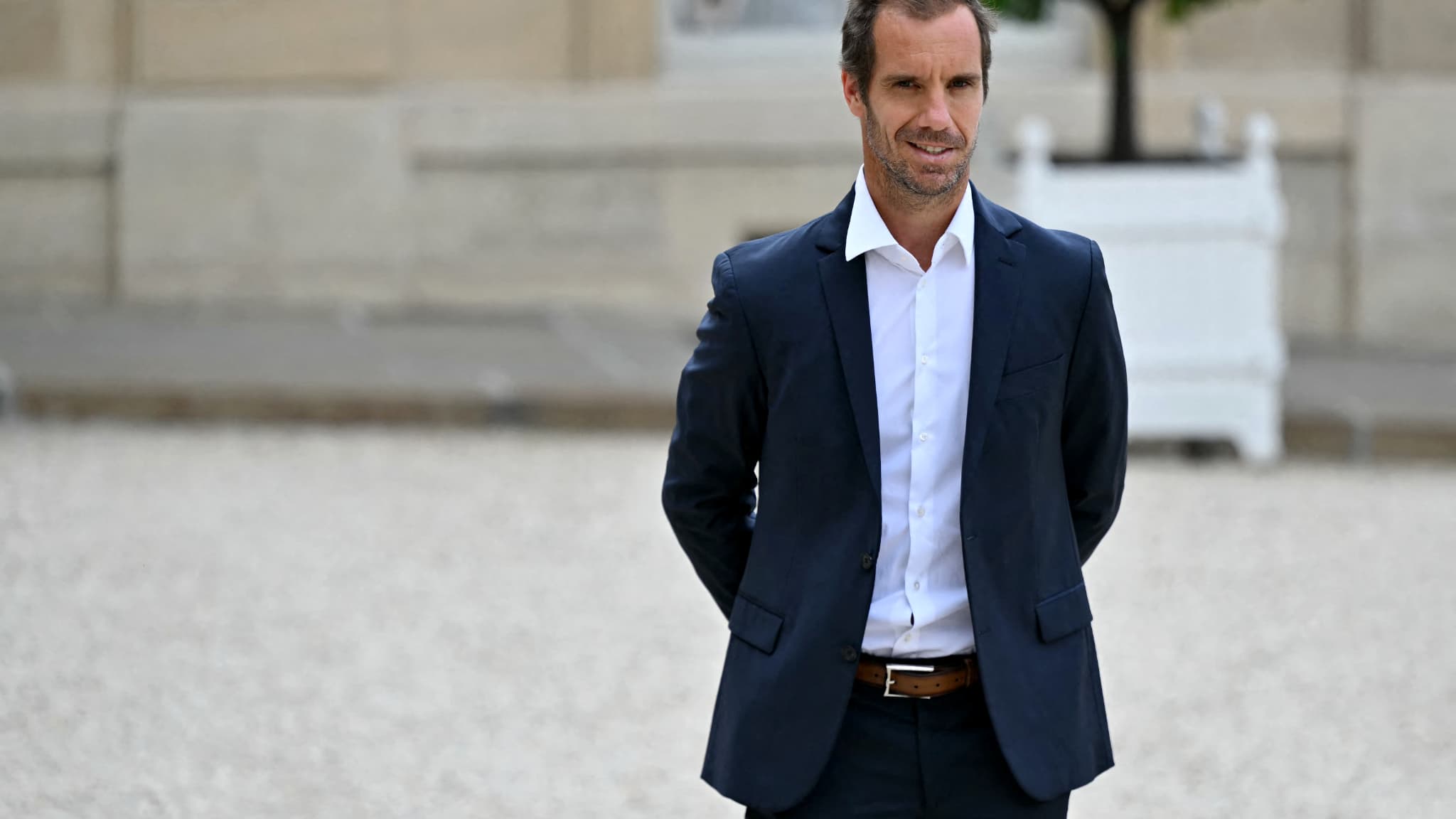 Richard Gasquet à l'Elysée, le 1er juin 2025. Richard Gasquet à l'Elysée, le 1er juin 2025.