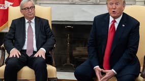 Le président de la Commission européenne Jean-Claude Juncker et le président des Etats-Unis Donald Trump, en juillet 2018.