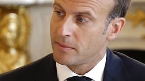 Emmanuel Macron le 3 août 2018