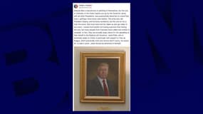 Le portrait de Trump accroché au Capitole du Colorado