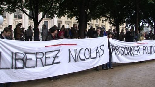 Les camarades de Nicolas B. ont organisé de nombreuses manifestations de soutien
