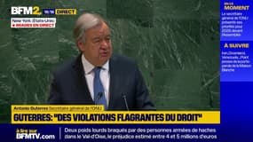 "Les conflits, l'impunité, les inégalités et l'imprévisibilité sont omniprésents", lance le secrétaire général de l'ONU