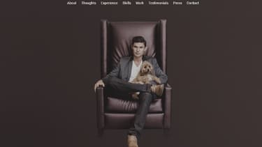 Sur la page Branded.me de Nick Macario, le fondateur de ce service.