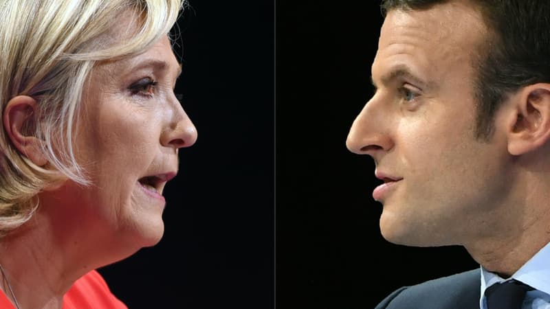 Emmanuel Macron enregistre 59% des intentions de vote, contre 41% pour Marine Le Pen, selon un sondage publié ce lundi.