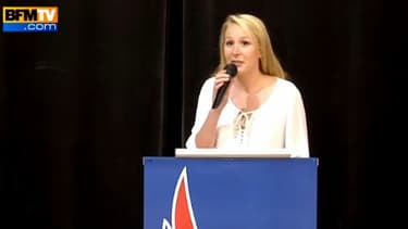 Marion Maréchal-Le Pen lors d'un meeting en Essonne, le 18 mai 2015.