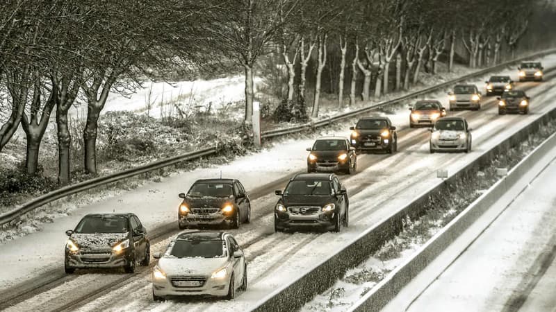 Une alerte orange à la neige court jusque mercredi matin.
