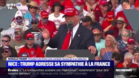 Attentat à Nice: Donald Trump apporte sa sympathie à la France lors d'un de ses derniers meetings de campagne