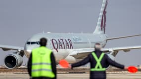 Un avion de la compagnie Qatar Airways le 23 décembre 2024 (photo d'illustration). 