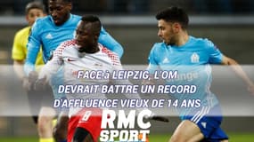 Face à Leipzig, l'OM devrait battre un record d'affluence vieux de 14 ans