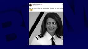 de nombreux hommages sont rendus à Nadia Mostefa, une capitaine de gendarmerie qui s'est suicidée mercredi.