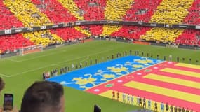 L'hommage de Mestalla après les inondations en Espagne, le 23 novembre 2024