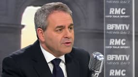 Xavier Bertrand, président LR de la région Nord-Pas-de-Calais-Picardie, sur le plateau de BFMTV-RMC le 13 janvier 2016.