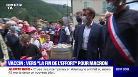 Emmanuel Macron a pris le pouls des Français sur la 18e étape du Tour de France