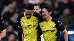 Pierre-Emerick Aubameyang et Shinji Kagawa (Borussia Dortmund)