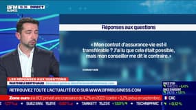 Les questions : Mon contrat d'assurance-vie est-il transférable ? - 10/12