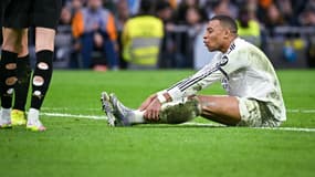Kylian Mbappé lors de Real Madrid-Valence, 5 avril 2025