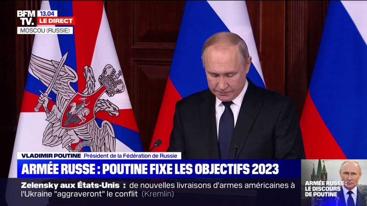 Vladimir Poutine "Aujourd'hui, les capacités militaires de tous les