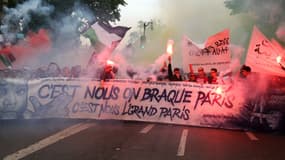 Manifestation anti-Macron organisée à Paris le samedi 26 mai 2018