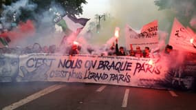 Manifestation anti-Macron organisée à Paris le samedi 26 mai 2018